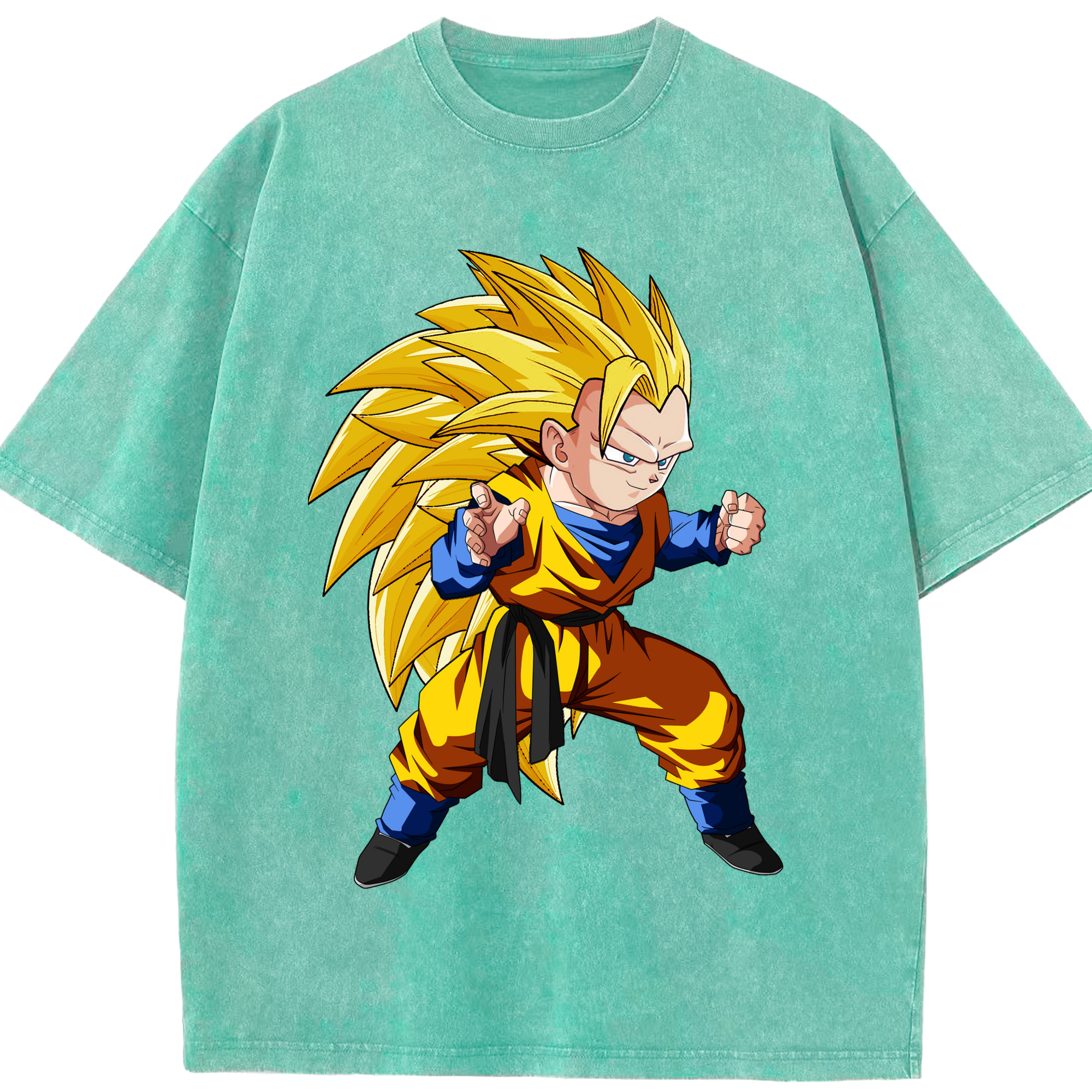 （画像用） ドラゴンボール ベジータ四世（Bejīta Yonsei）DRAGON BALL Vegeta IV 綿100% ヴィンテージ風 半袖Tシャツ（フロントプリント）